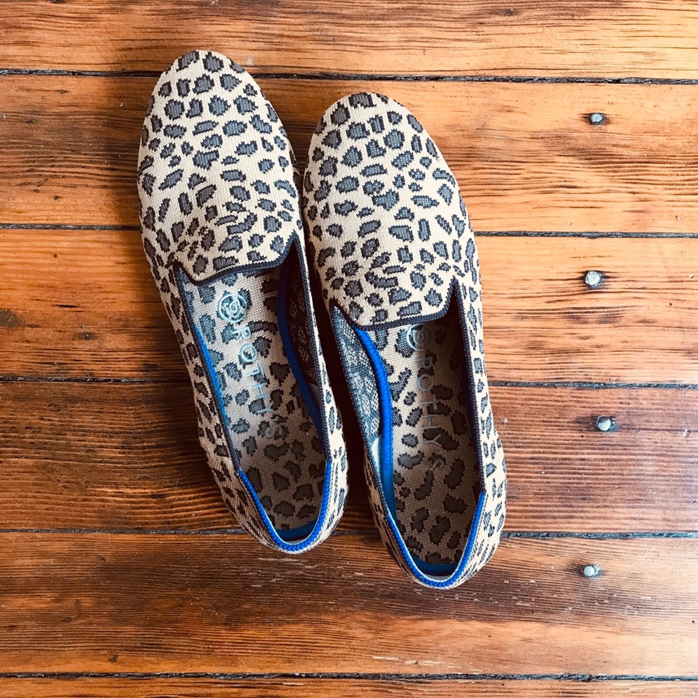 Rothy’s leopard print loafers